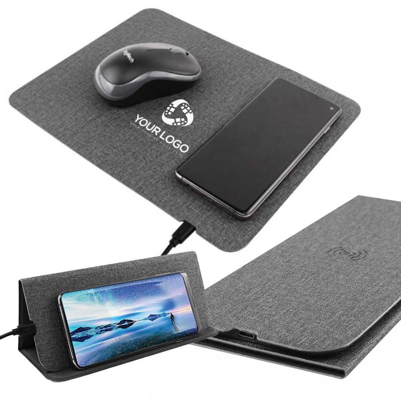 Fabric Foldable Mousepad with Wireless Charging